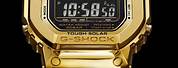 Solid Gold Digital Casio Watch
