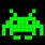 Space Invaders Pixel Art Grid