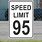 Speed Limit 95 Sign
