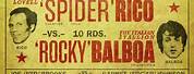 Spider Rico vs Rocky Balboa Poster