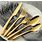 Stainless Steel Gold Flatware