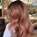 Strawberry Rose Gold Hair Color