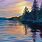 Sunset Lake Painting