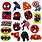 Super Heroes Stickers