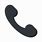 Telephone Emoji Black