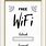 Template for Wi-Fi Password Sign