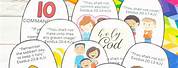 Ten Commandments Craft for Preschool