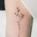Thin Flower Tattoo