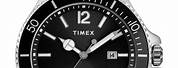 Timex Chronograph Black Leather Watches