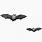 Transparent Bats Flying