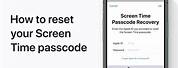 Unlock Screen Time Passcode