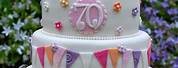 Vertical Angles of 70 Birthday Cake