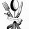 Vintage Spoon and Fork Clip Art