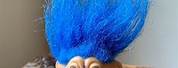 Vintage Troll Blue Hair
