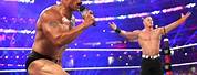 WWE Wrestlers John Cena and the Rock