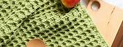 Waffle Stitch Dish Towel Crochet Pattern