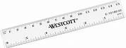 Westcott 6 Inch Ruler