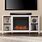 White Electric Fireplace TV Stand