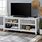 White Solid Wood TV Stand