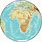 World Globe Map Africa