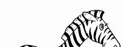 Z Is for Zebra Coloring Page