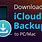 iCloud Backup From Computer