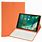 iPad with Keyboard Case Orange
