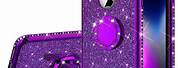 iPhone 10 Purple Case Glitter