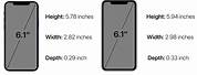 iPhone 12 Dimensions Inches