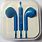 iPhone 5 Headphones Blue