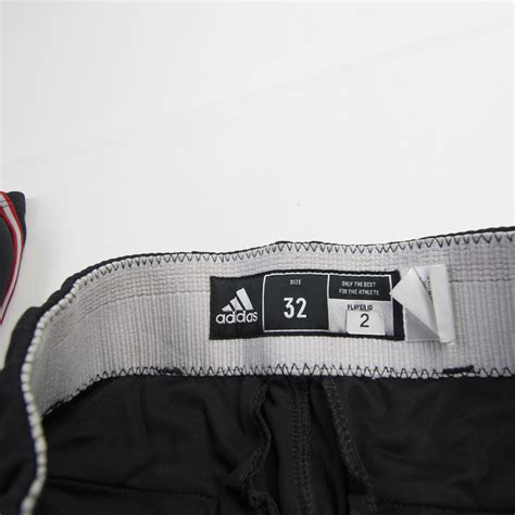 adidas Men's Baseball Pants Black/Red Pre-owned | Free Shipping