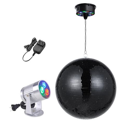 Yescom 16-inch Large Disco Ball with Motor and Light 6RPM Rotator and ...