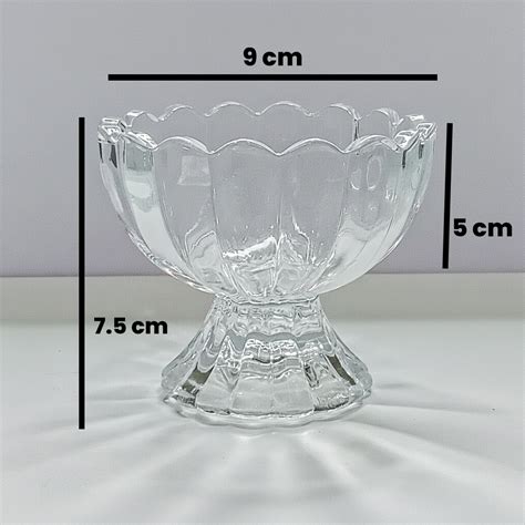 Glass Bowl 7.5x 9cm (Set of 6pcs) PM405 – MATIN IMPEX