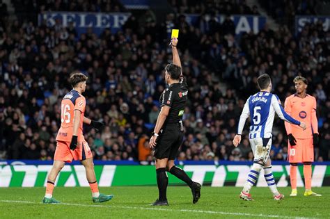 Referee of Real Sociedad vs Barcelona punished after controversial ...