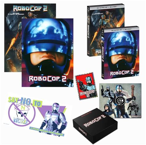 RoboCop 2 4K UHD + Posters, Prism & Bumper Sticker, Lobby Cards, Enamel ...