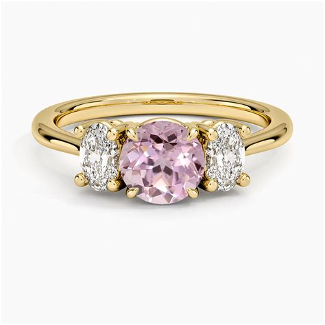 Lab Grown Sapphire Oval-Cut Three Stone Lab Diamond Ring (1/2 ct. tw ...