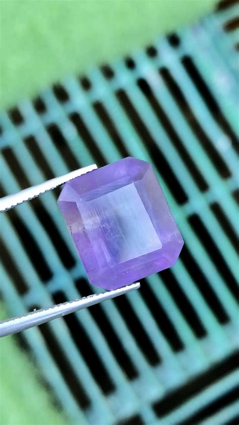 Brilliant Cutted purple Color Flourite 26.30 Ct Rarest Fluorite | Brazil