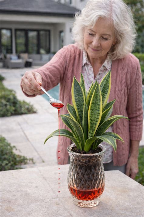 Why Gardeners Are Copying Grandma’s Red Liquid Trick for Snake Plants ...