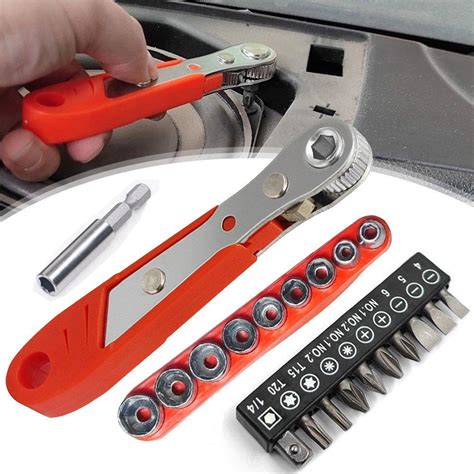 Juego de 20 puntas de destornillador magnético con trinquete, llave de ...