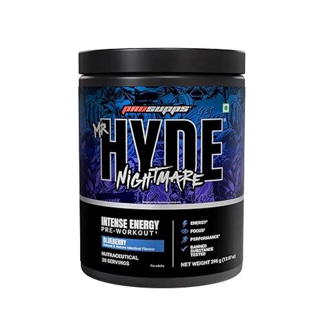 PS PROSUPPS Mr Hyde Nightmare Pre Workout for Men (396g, 30 Servings ...
