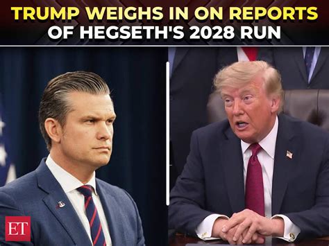 Is Pete Hegseth eyeing a 2028 presidential run? Trump says 'it's very ...