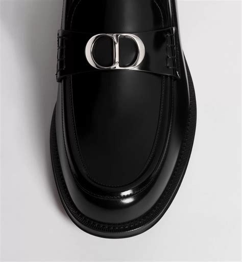Dior Granville Loafer Black Polished Calfskin | DIOR