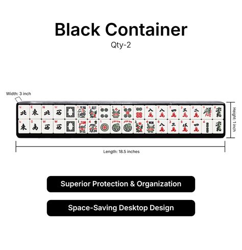 Mahjong Set,152 White Tiles with Red Bag and Accessories,4 All-in-One