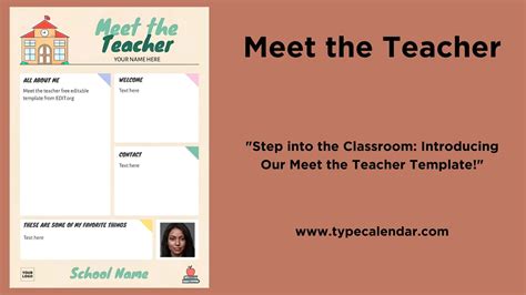 Meet The Teacher Templates (Free) - Google Docs, Canva & PDF [2025-2026 ...