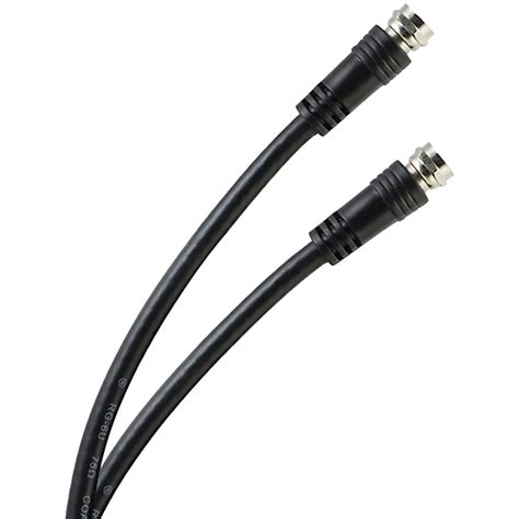 GE RG6 Coaxial Cable with F-Type Connectors, Black (15 ft.) at Tractor ...