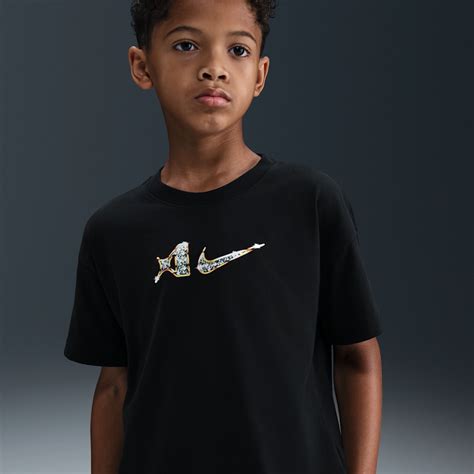 Kids Black Graphic Tees. Nike.com