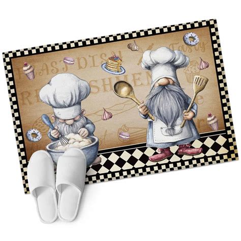 Area Rugs 2x3, Retro Dessert Chef Art Non Slip Washable Rug Indoor ...
