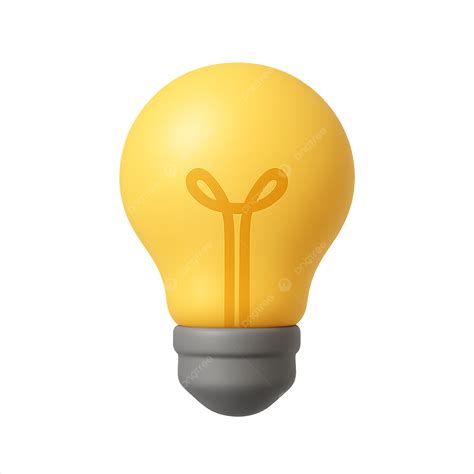 3d Lightbulb Icon PNG, Vector, PSD, and Clipart With Transparent ...