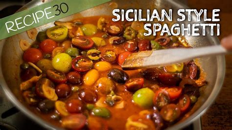 Enjoy making Sicilian spaghetti fast