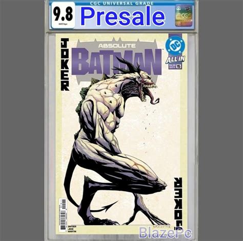 Absolute Batman #15 CGC 9.8 1st Print Cover A Nick Dragotta Joker DC ...